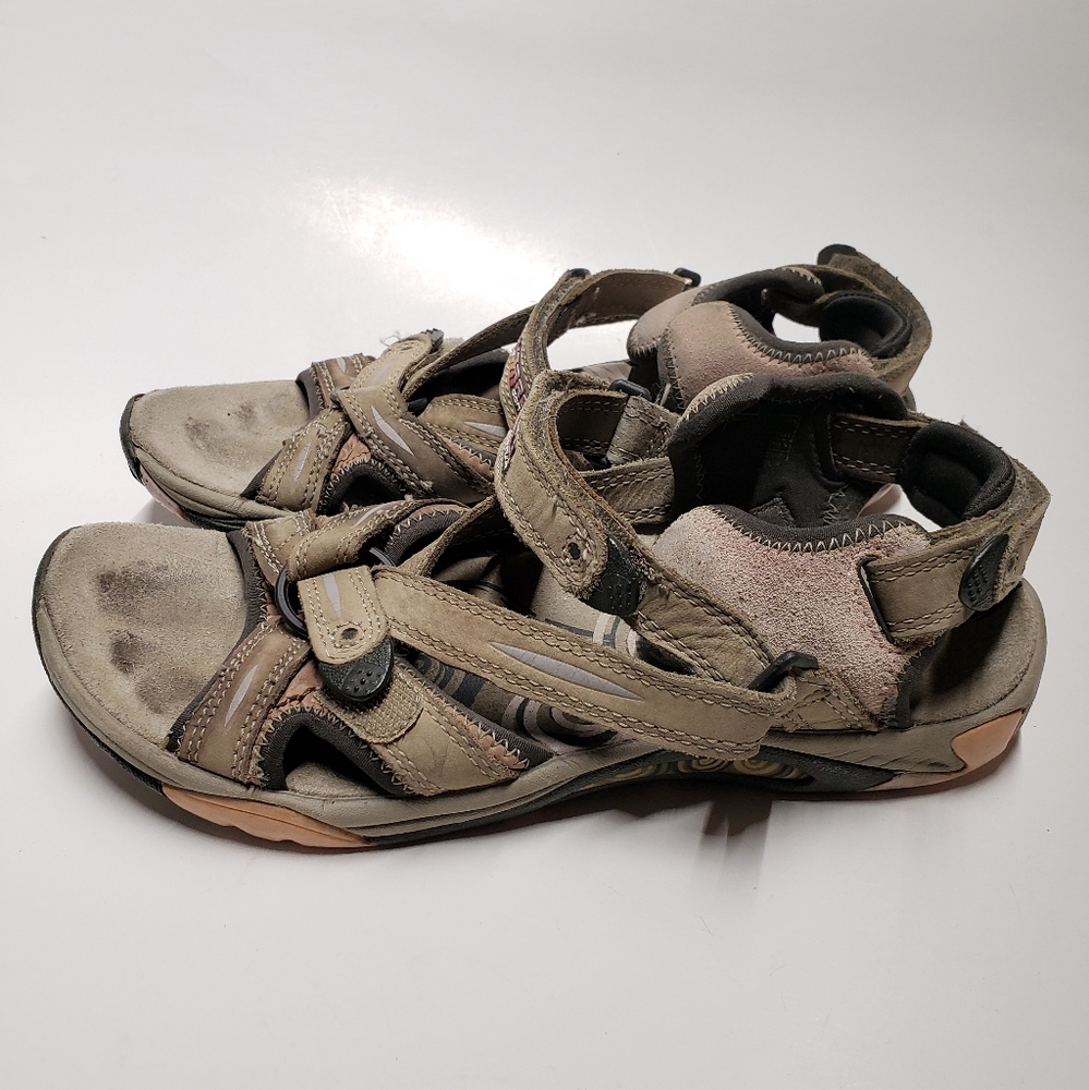 women's Merrell Siren Lyric size 7 adjustable sandals brown pink hiking outdoors